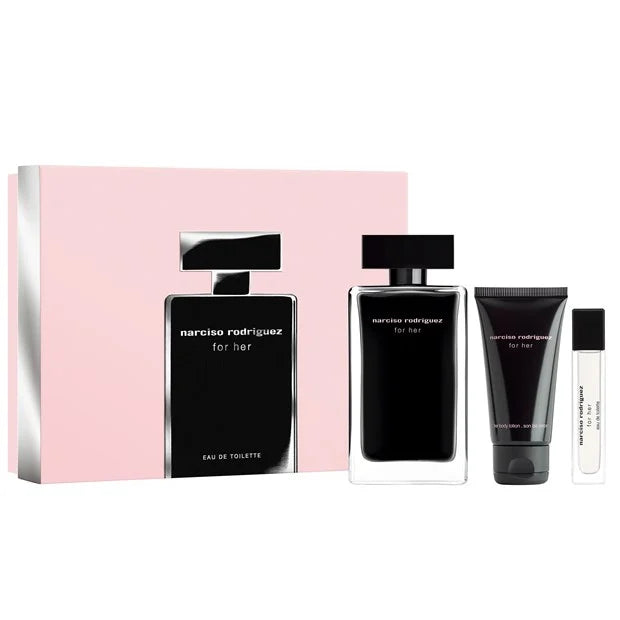 Narciso Rodriguez For Her Gift Set - Eau De Toilette - 3Pcs