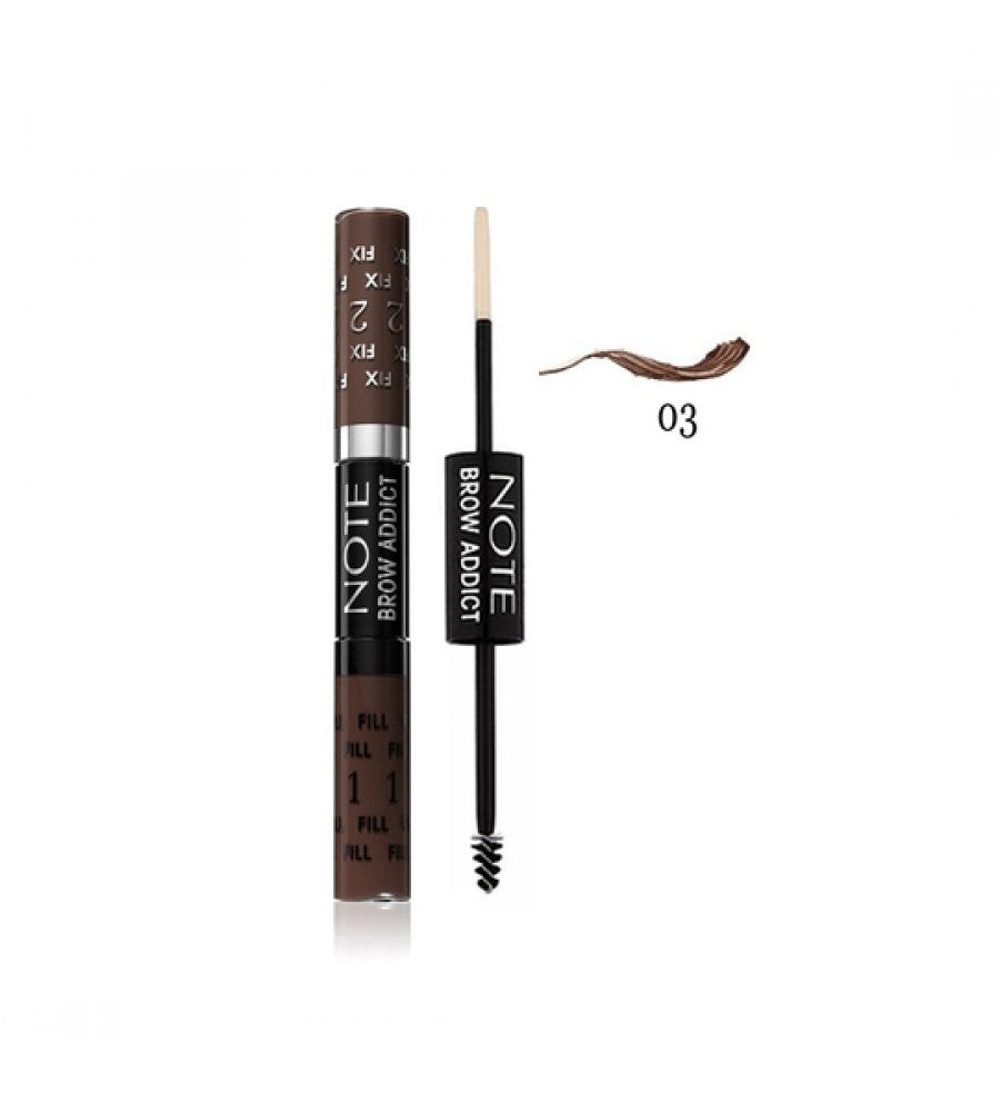 Note Brow Addict Tint & Shaping Gel - 03 Dark Brown