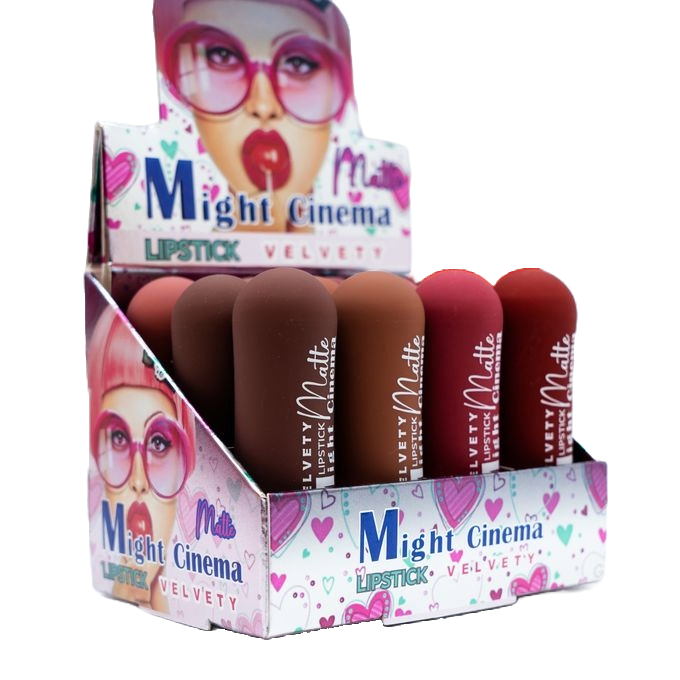 Might Cinema Matte Lipstick Velvety - 12 Colors
