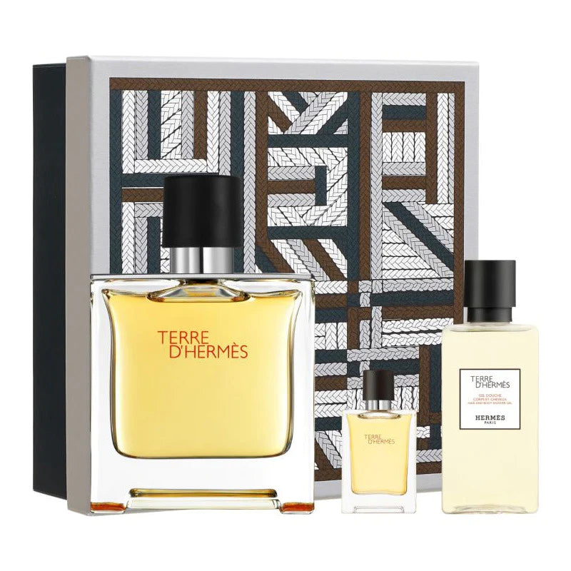 Terre D'Hermes "Pure Parfum" - Parfum - Hermès for Men (SET) 3 Pieces