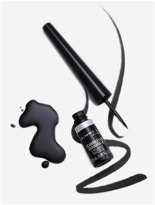 Rimmel London Exaggerate Liquid Eyeliner - Black 001 (2.5ml)