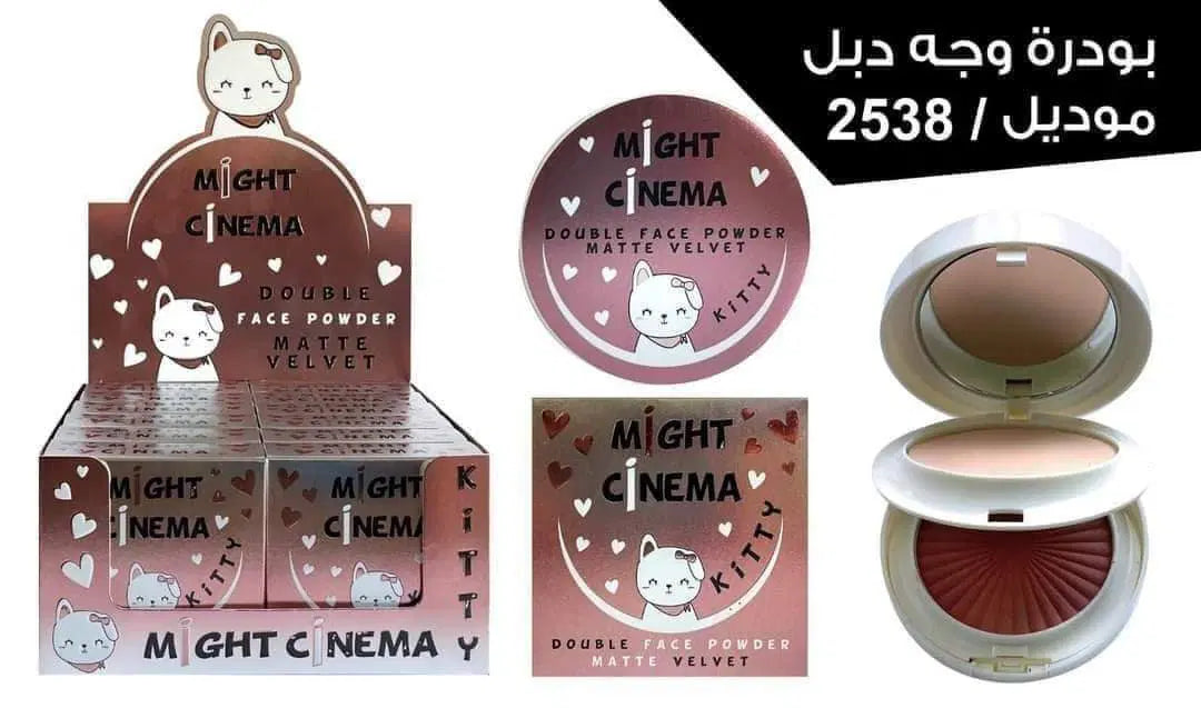 Might Cinema Double Face Powder & Blusher Matte Model : 2538 No : 102