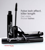 Amanda Eye Dare You Mascara Intense Black, Thicker Lashes, Concial Fiber Volume Brush
