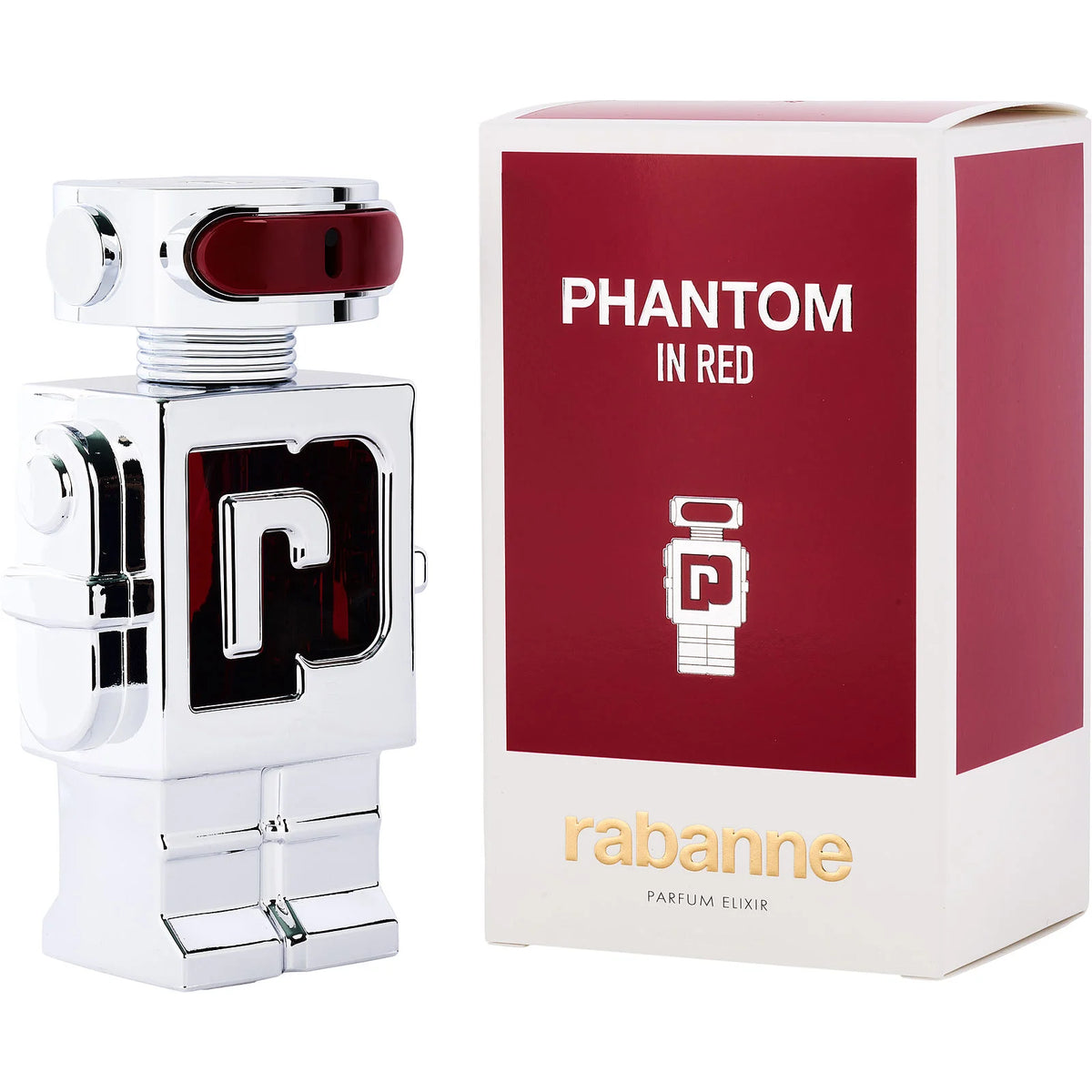 Phantom in Red by Paco Rabanne for Men - Parfum Elixir - 100ml