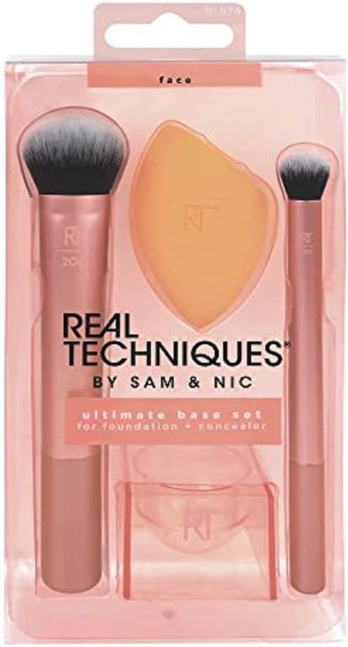 Real Techniques By Sam & Nic Ultimate Base Set For Foundation + Concealer