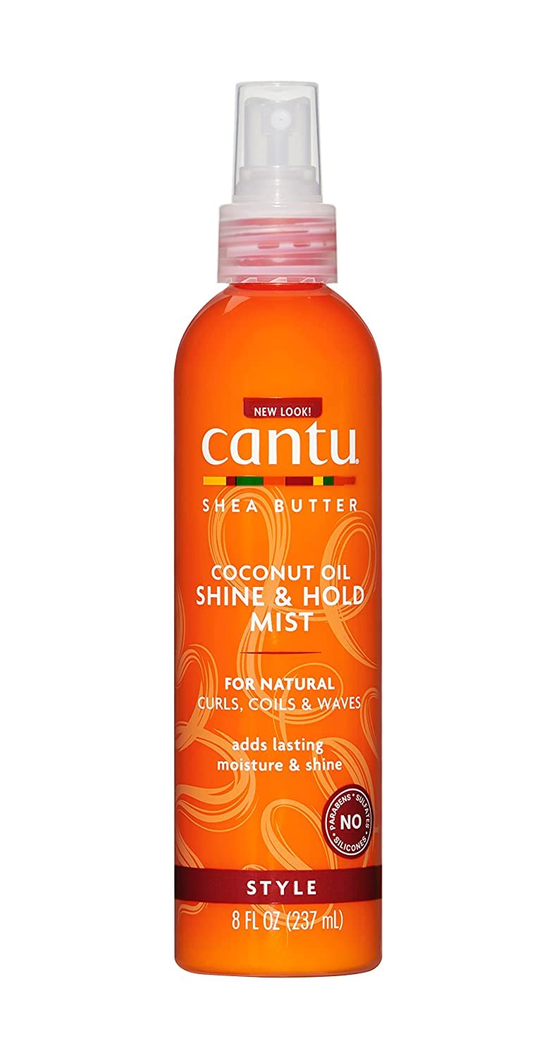 Cantu Natural Hair Coconut Oil Shine & Hold Mist 8 Ounce Spray (237ml)