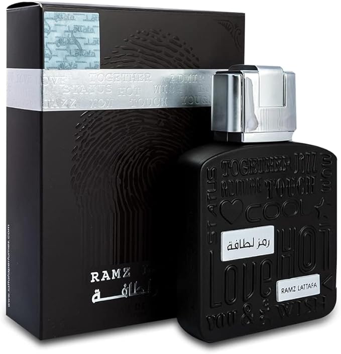 Ramz Silver by Lattafa for Men - Eau de Parfum - 100ml