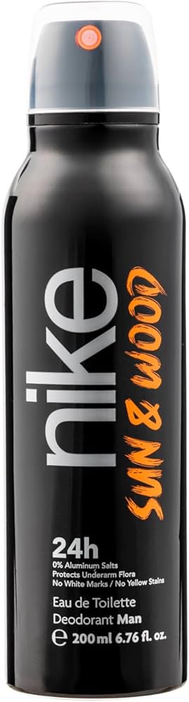 Nike Sun & Wood Man Deodorant Spray 24H, Eau De Toilette , 200ML
