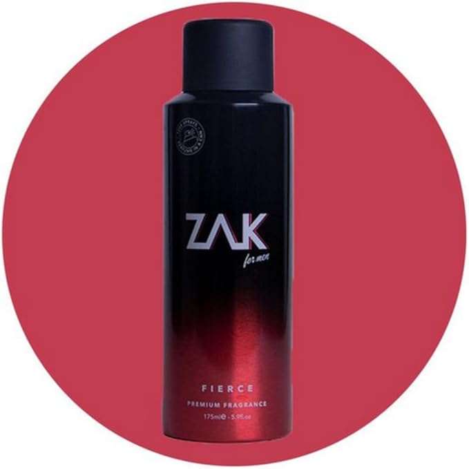 Zak Fierce Perfume Spray for Men - Eau De Toilette- 175ml