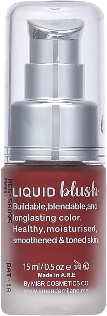 5 - Amanda Milano Liquid Blusher, Shade Number