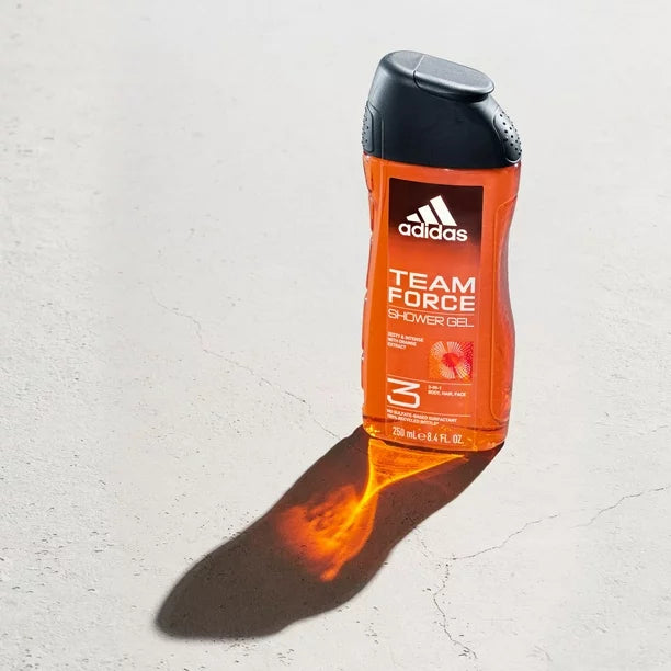 Adidas Team Force 3in1 Body, Hair And Face Shower Gel -400ml