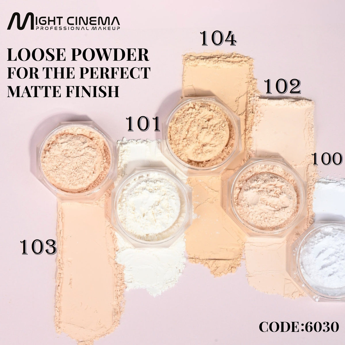 Might Cinema Brightening Loose Setting Powder Long Lasting Waterproof (102)