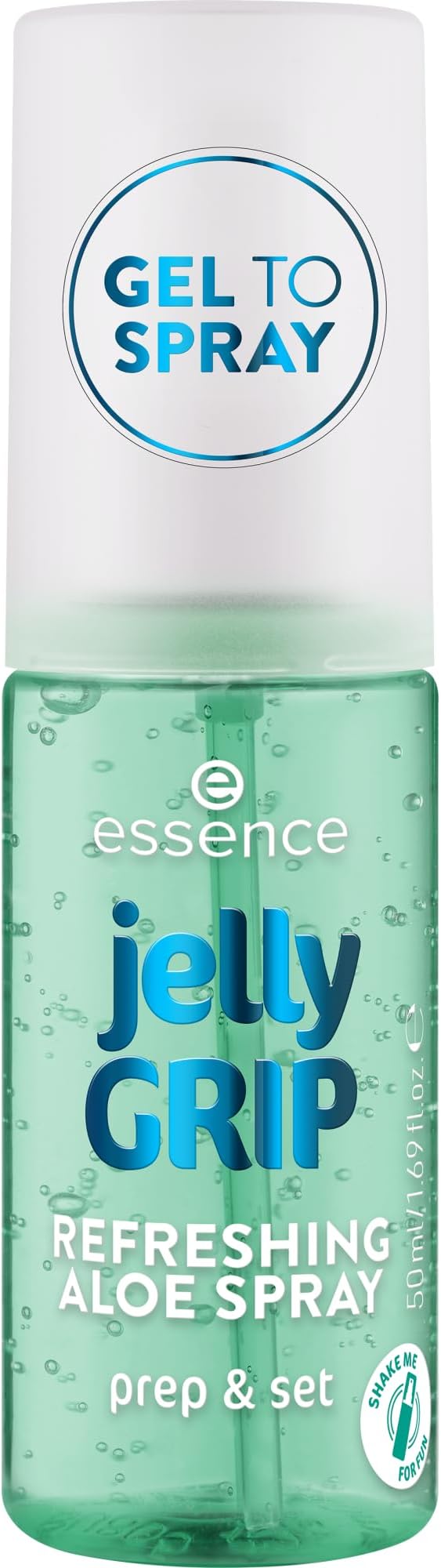 Essence Jelly Grip Refreshing Aloe Face Spray – 3-in-1 Hydrating Mist & Makeup Fixer for Women, 50ml