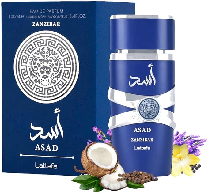 Asad Zanzibar by Lattafa for Men - Eau de Parfum - 100ml
