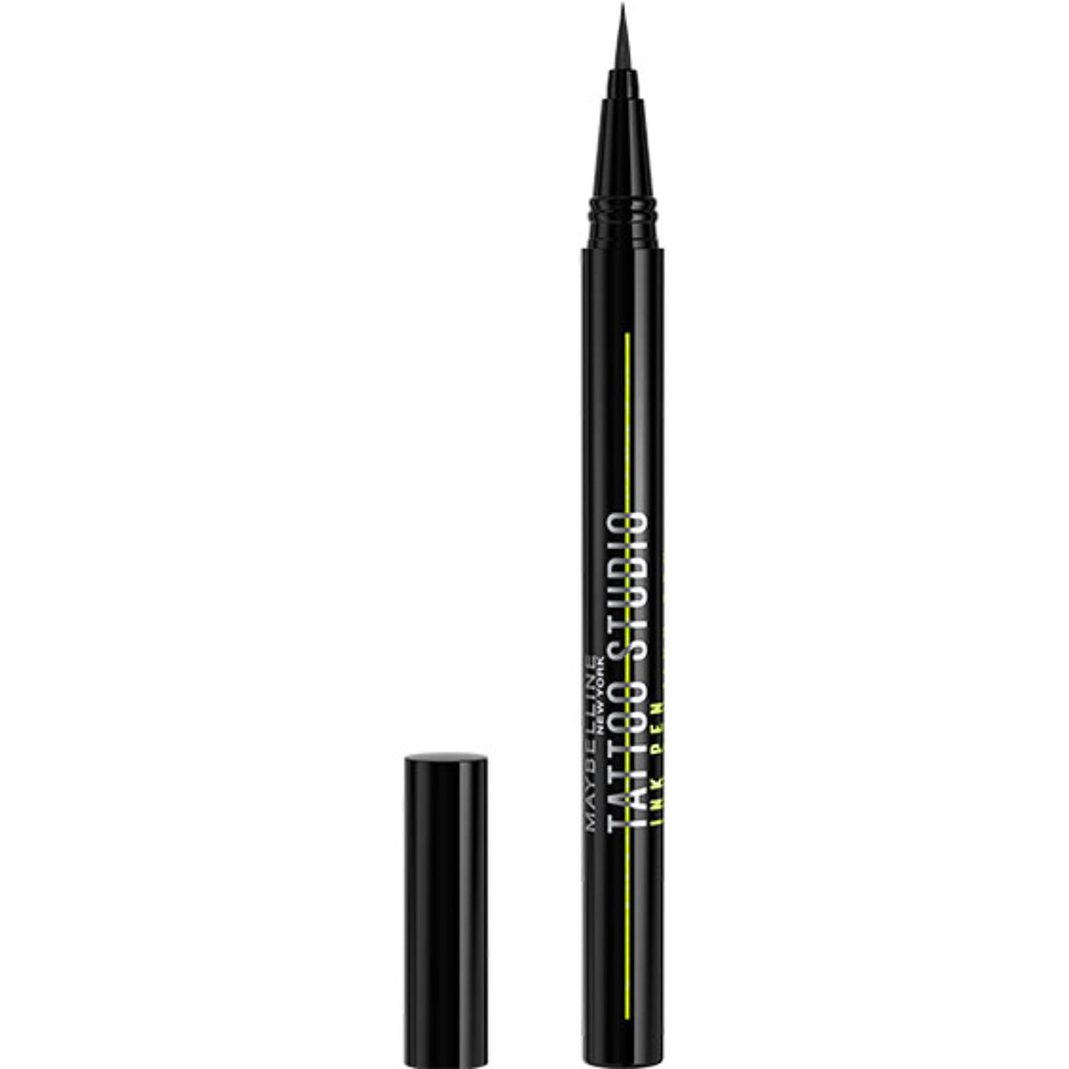 Maybelline Tattoo Studio Ink Pen Eyeliner, Waterproof & Smudge Resistant Liner, Up to 24 Hours Eye Makeup Wear, Jet Black,