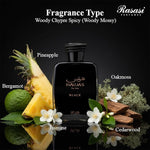 Rasasi Hawas Black for Men - Eau de Parfum - 3ml (Decant) (1Pc)