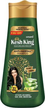 Kesh King Scalp & Hair Medicine Anti-Hairfall Shampoo with Aloe Vera & 21 Ayurvedic Herbs – 200ml
