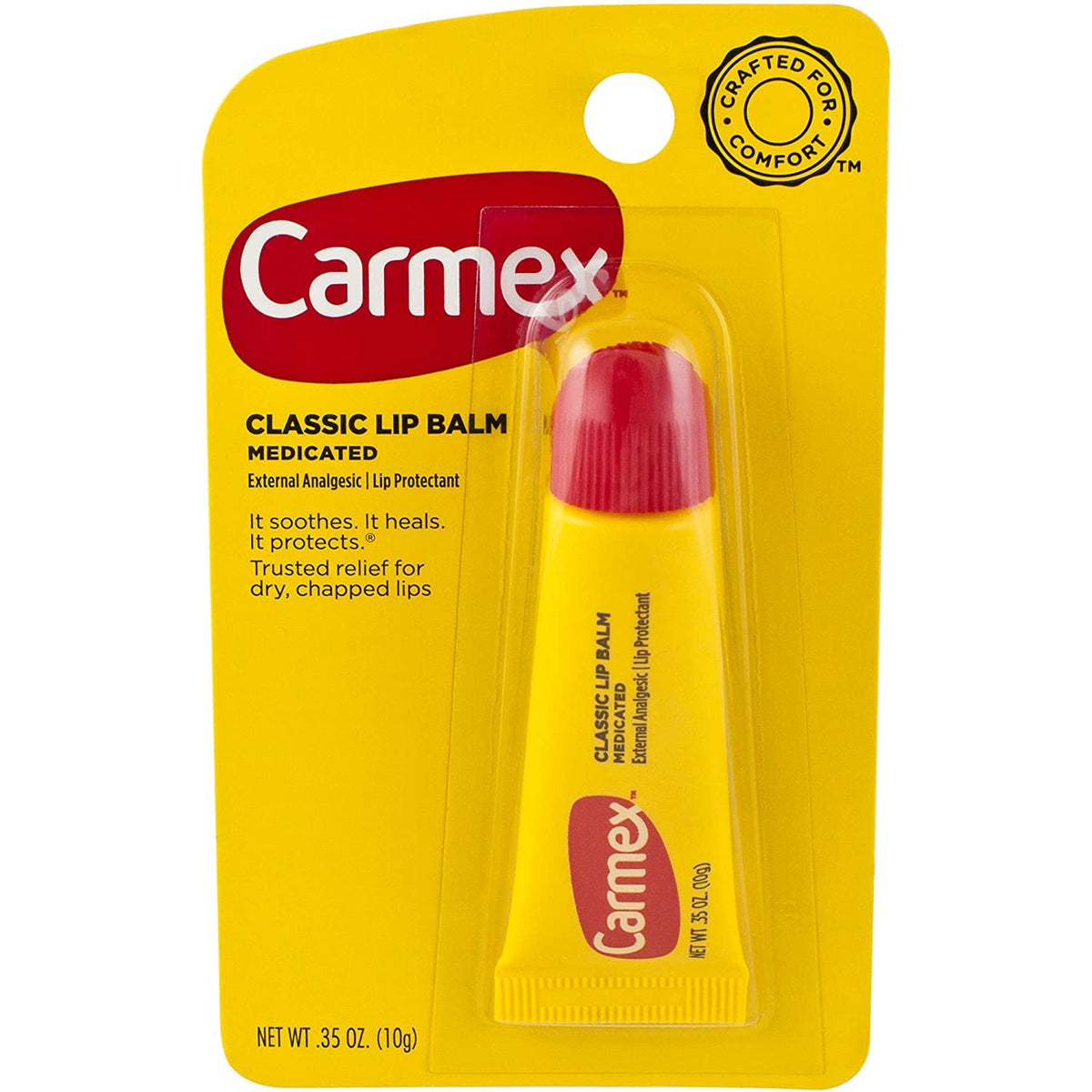 Carmex Lip Balm Tube Classic Medicated - مرطب شفاه كلاسيكي من كارمكس طبي.