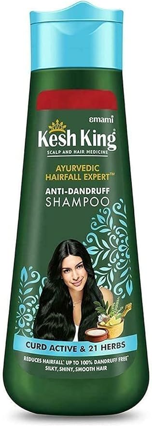 Kesh King Ayurvedic Anti-Dandruff Shampoo with Curd Active & 21 Herbs – 200ml