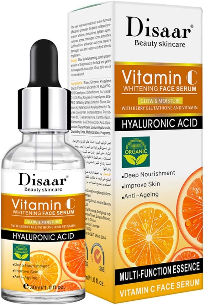 Disaar Beauty Hyaluronic Acid & Vitamin C Whitening Face Serum - 30ml