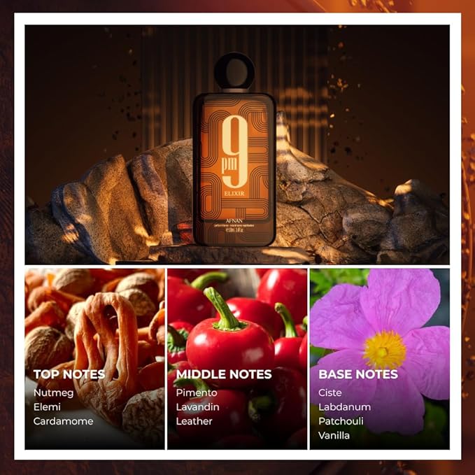 9PM Elixir by Afnan for Men - Extrait de Parfum - 100ml