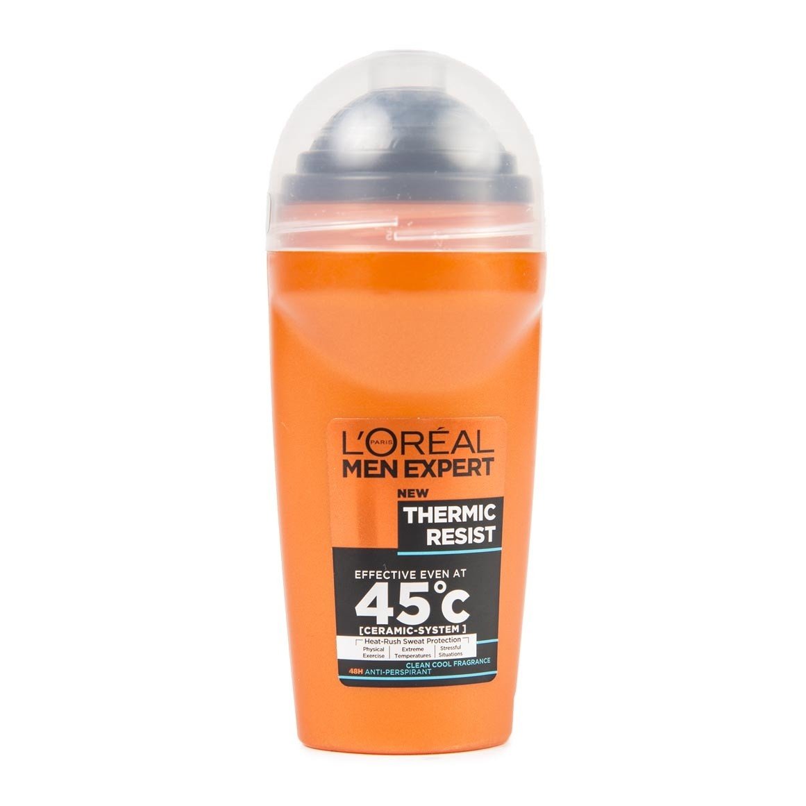 L'oreal XXL Thermic Resist 45c Heat Protect Deodorant Roll on | Ceramic System Heat-Rush Sweat Protection- 50ml