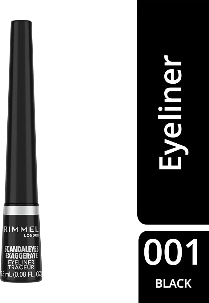 Rimmel London Exaggerate Liquid Eyeliner - Black 001 (2.5ml)