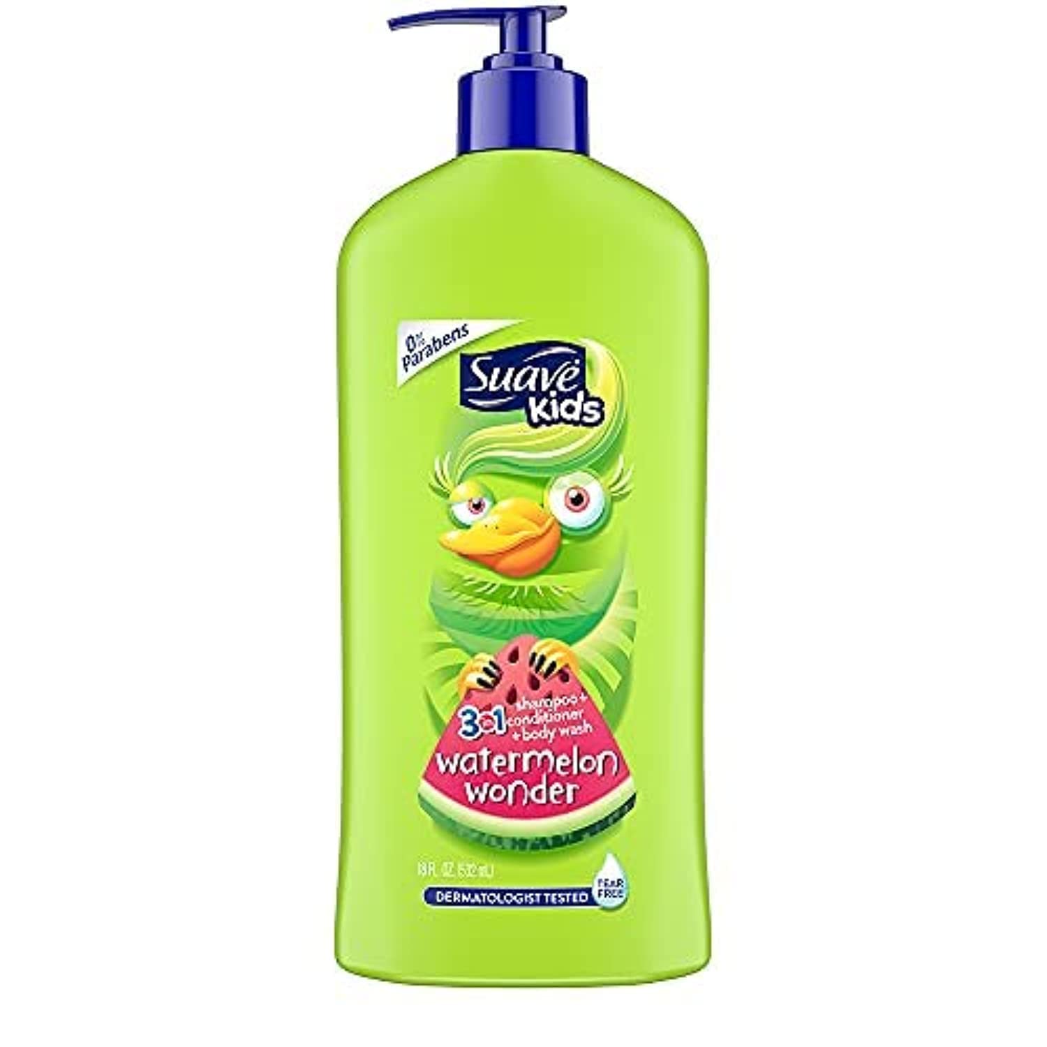 Suave Kids 3 in 1 Shampoo, Conditioner & Body wash with Watermelon Scent,532 ml