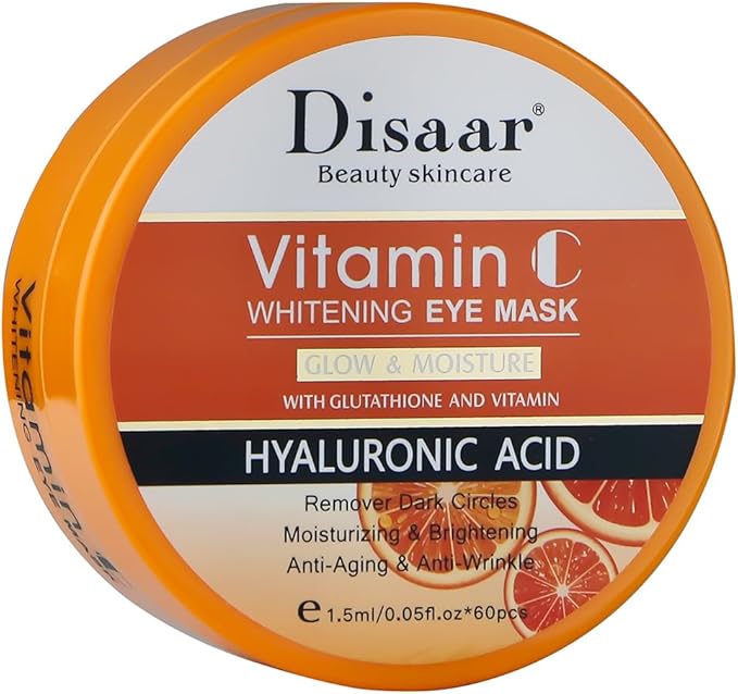 Disaar Beauty Hyaluronic Acid & Vitamin C Whitening Eye Mask - 60 Pcs