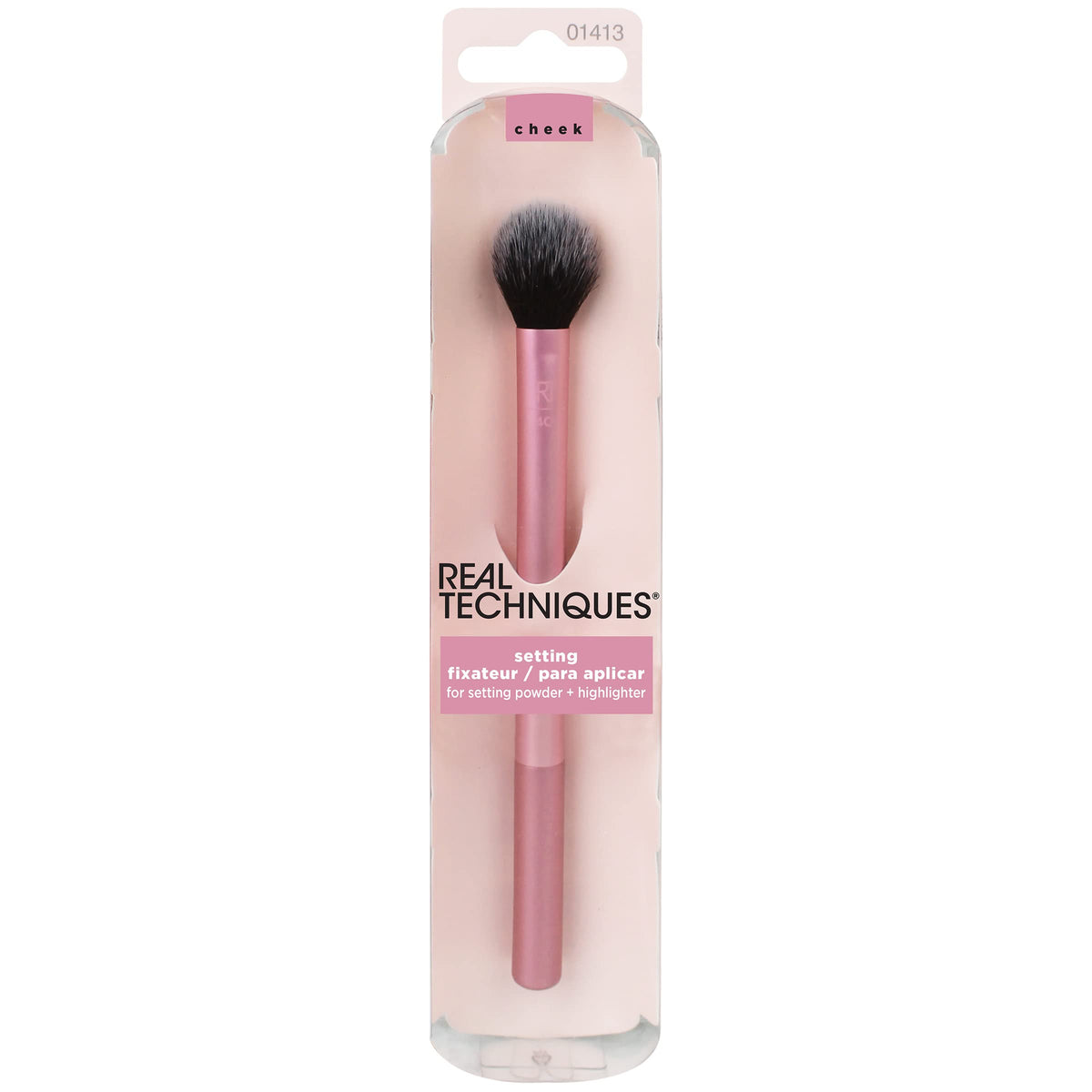 Real Techniques Makeup Setting Brush, 402 Brush, Sheer Coverage For Highlighter, RT 402