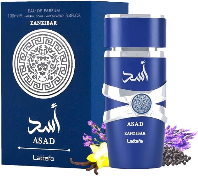 Asad Zanzibar by Lattafa for Men - Eau de Parfum - 100ml