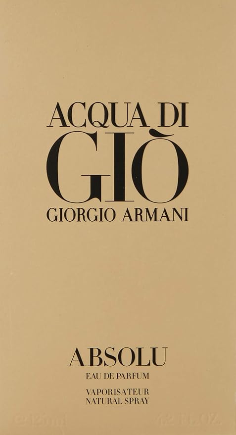 Acqua DI Gio Absolu by Giorgio Armani for Men - Eau de Parfum - 125ml