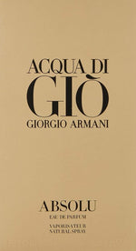 Acqua DI Gio Absolu by Giorgio Armani for Men - Eau de Parfum - 125ml