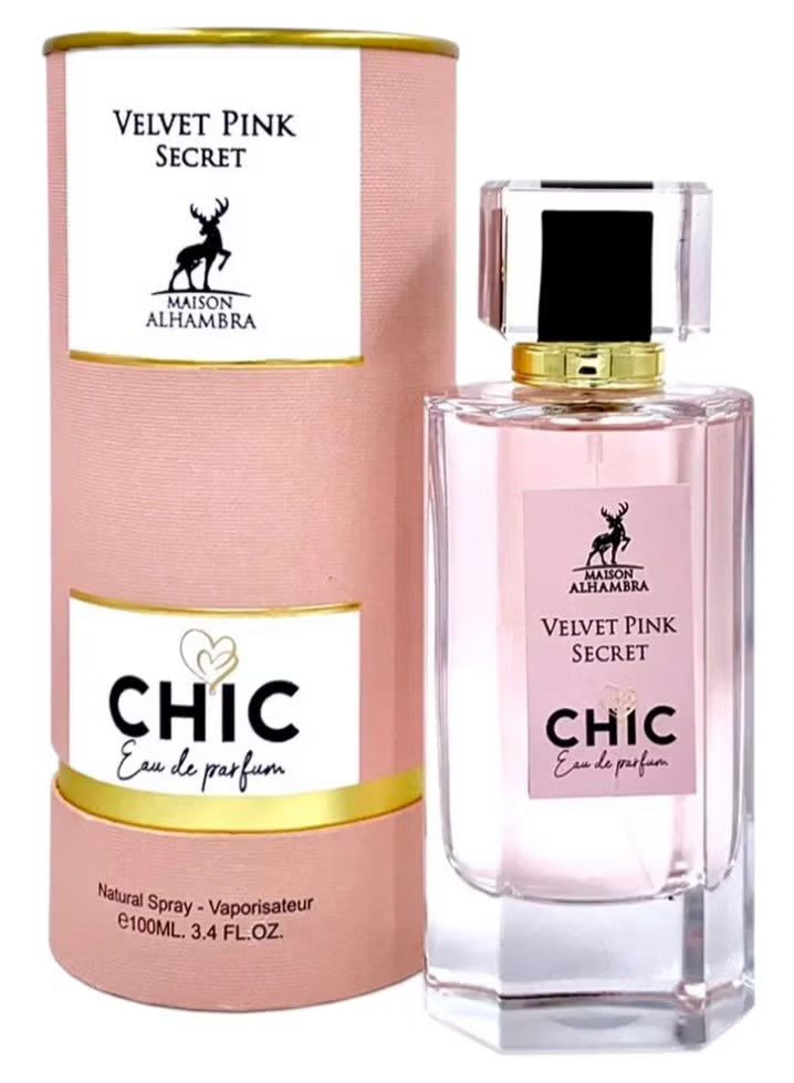 Maison Alhambra Chic Velvet Pink Secret for Women - Eau De Parfum - 100ml