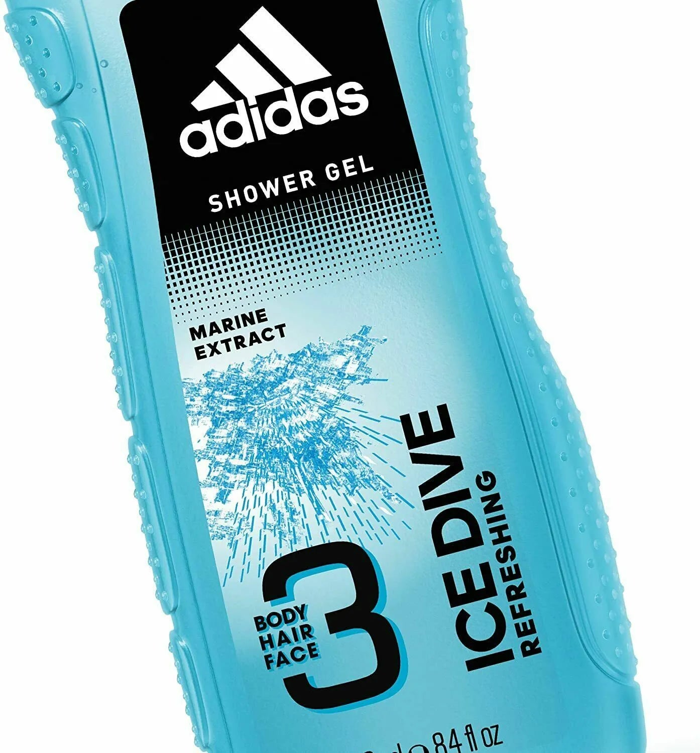 Adidas Ice Dive 3 in 1 Body Hair Face Shower Gel 250ml Zacshop