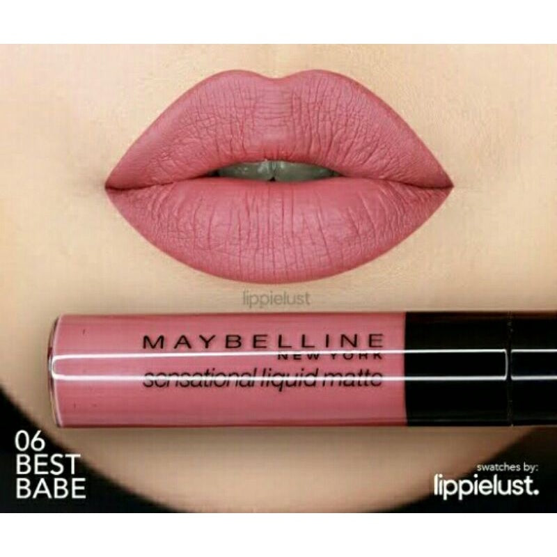 Maybelline New York Sensational Liquid Matte Lipstick - 06, Best Babe