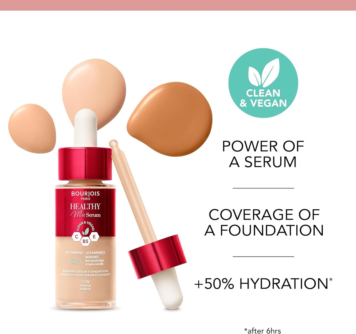 Bourjois Healthy Mix Serum Foundation - 51W Light Vanilla - 30ml