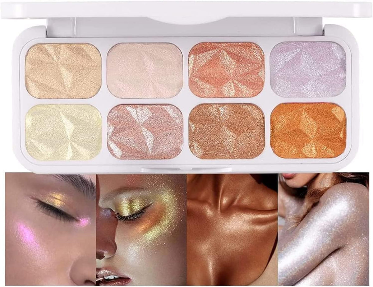 Cool Story 8 Colors Highlighter Makeup Palettes