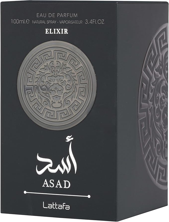 Asad Elixir by Lattafa for Men - Eau de Parfum - 100ml