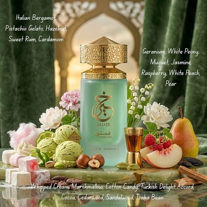 Khair Pistachio by Paris Corner for Unisex - Eau de Parfum - 100ml