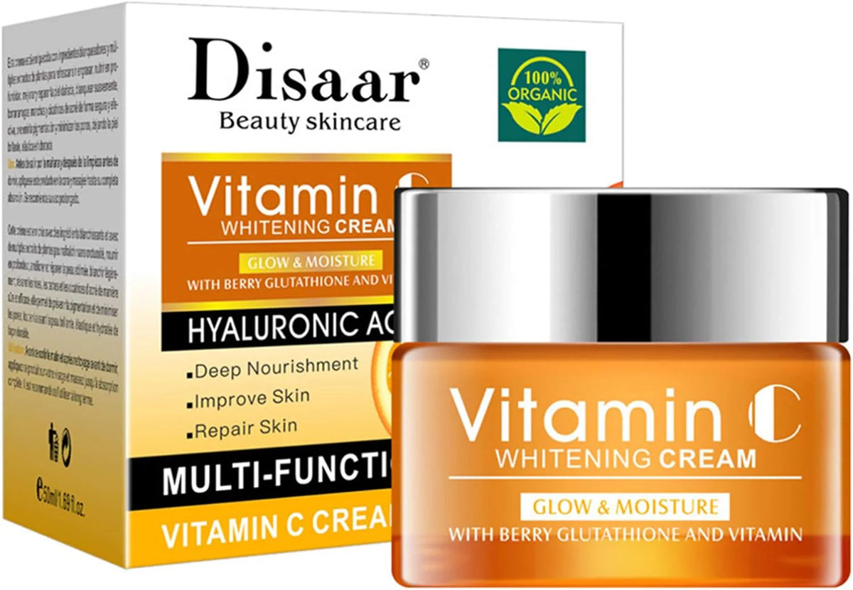 Disaar Beauty Hyaluronic Acid & Vitamin C Whitening Cream - 50ml