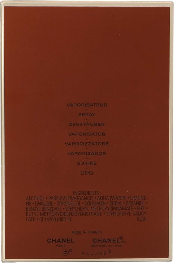 Allure Homme by Chanel for Men - Eau de Toilette - 100ml