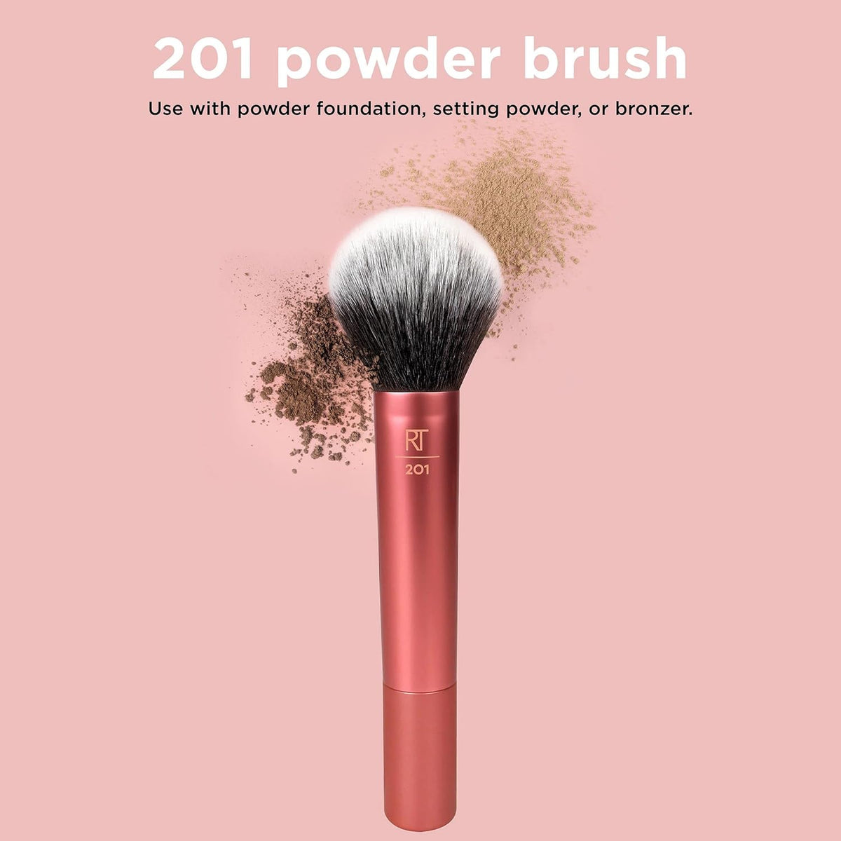 Real Techniques Powder Brush, For Loose or Pressed Setting Powder Face, RT 201