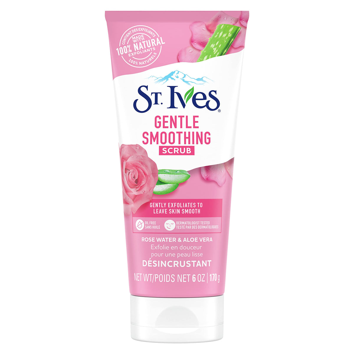 St.Ives Gentle Smoothing Rose Water & Aloe Vera Scrub -170g