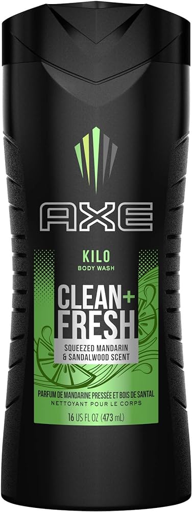 AXE Kilo "Squeezed Mandarin & Sandalwood scent" CLEAN FRESH - Body Wash, XL - 473ml