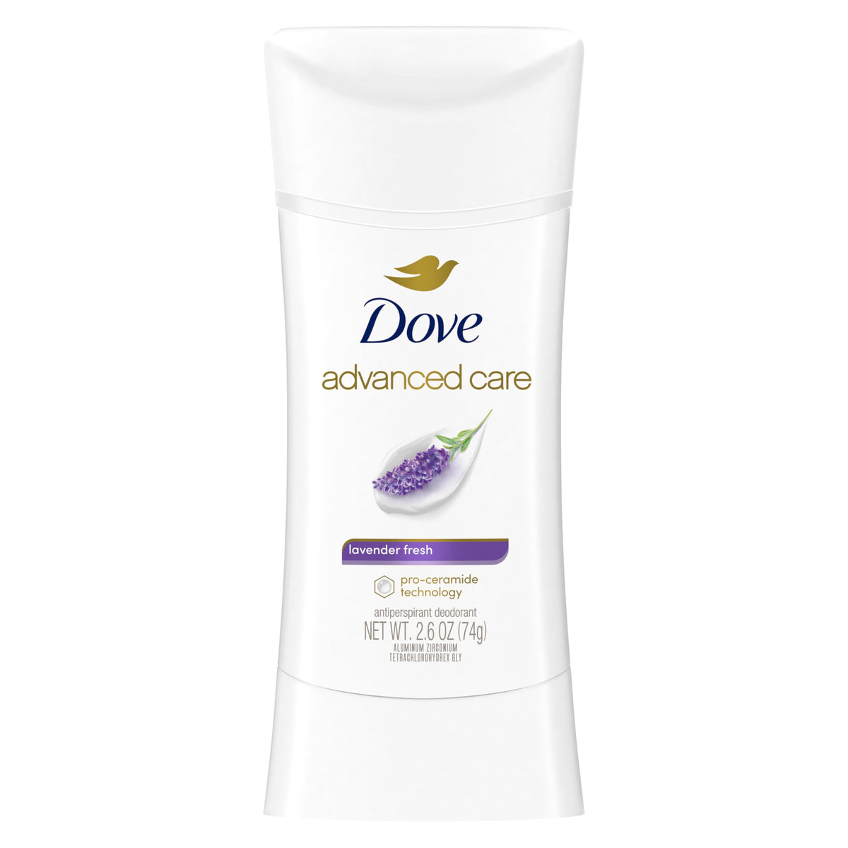 Dove Advanced Care Antiperspirant Deodorant Stick for Women, Lavender Fresh