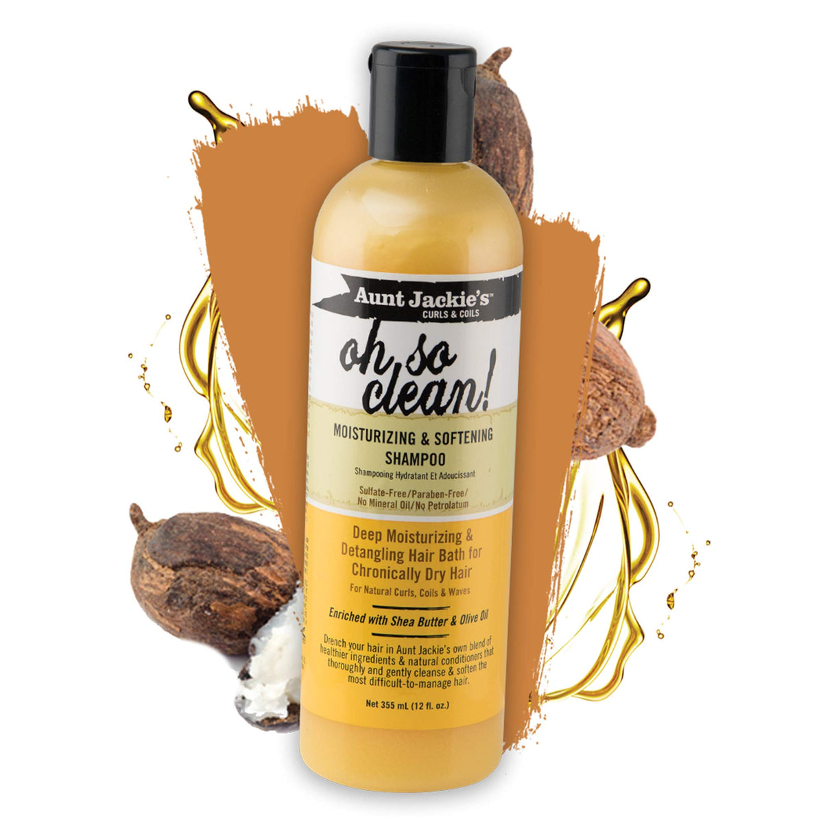 Aunt Jackie'S Oh So Clean! Moisturizing & Softening Shampoo - 355ml