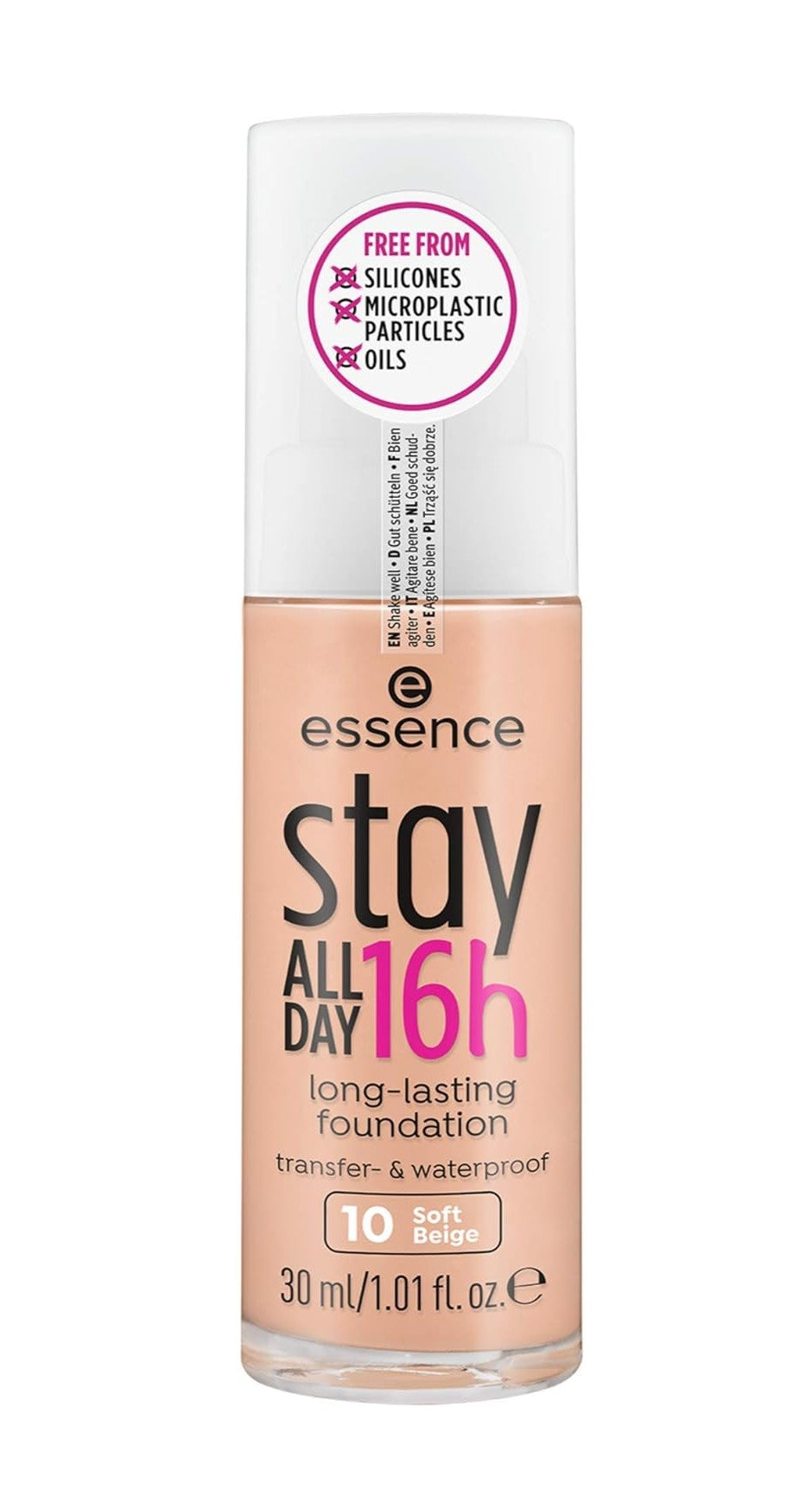 Essence Stay All Day 16H Long-Lasting Make-Up Foundation - 10 Soft Beige