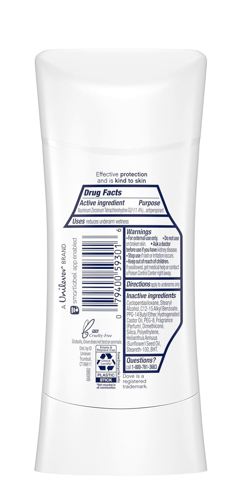 Dove Advanced Care Antiperspirant Deodorant Stick Finish 48-Hour -74gm