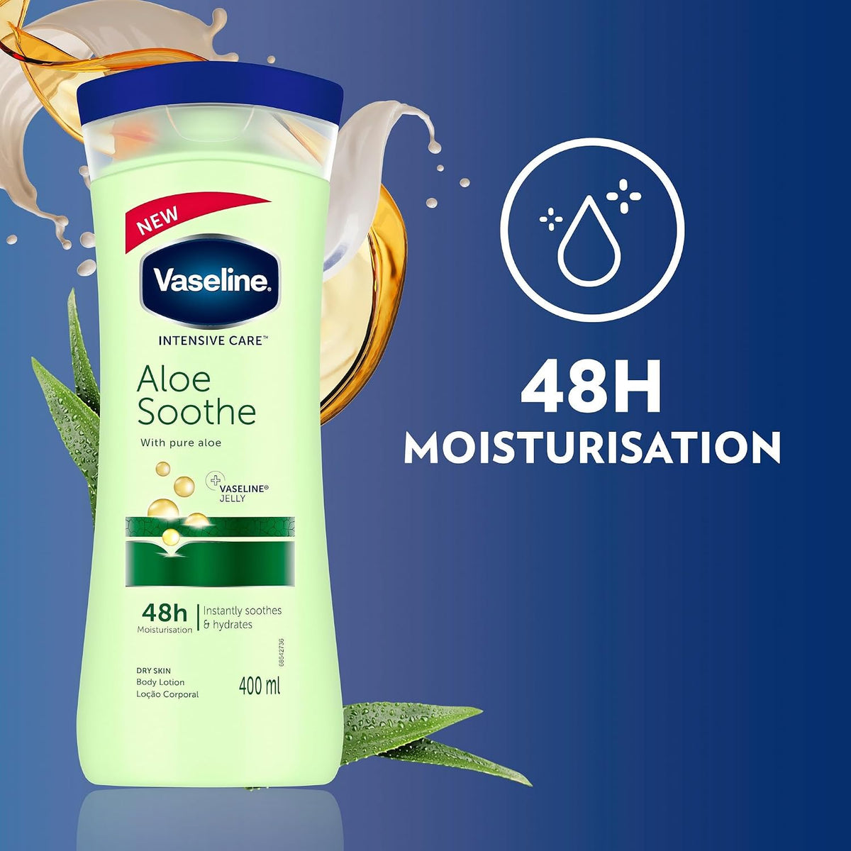 Vaseline Intensive Care Aloe Soothe 48H Moisture Body Lotion – 400ml